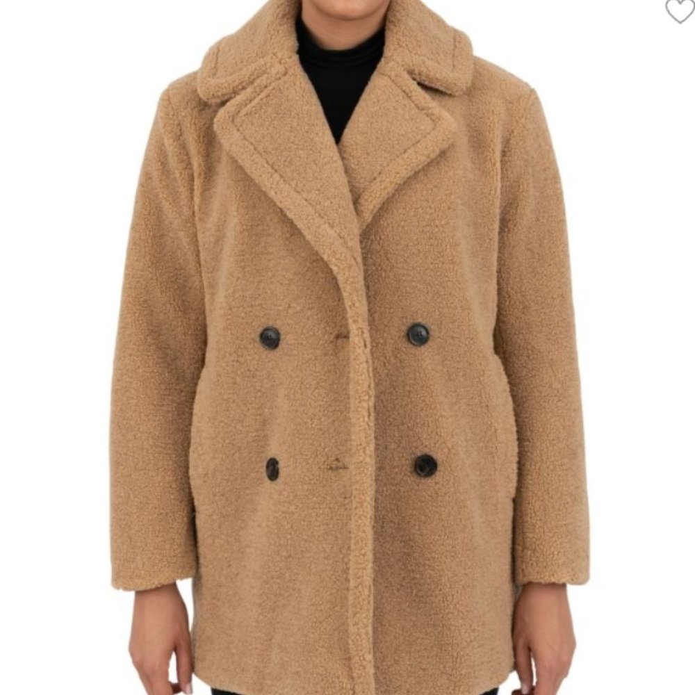 Kenzie Teddy Jacket Double Breasted